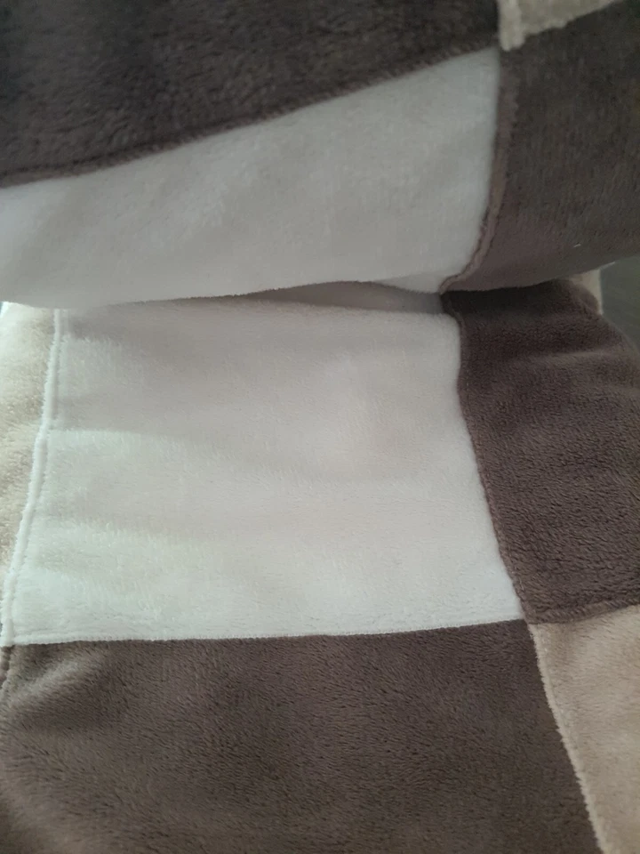 Parche de retazos para bebé Koala Minky Lovey manta cuadrada marrón tostado crema adorable 30*40 Foto 4 de 4