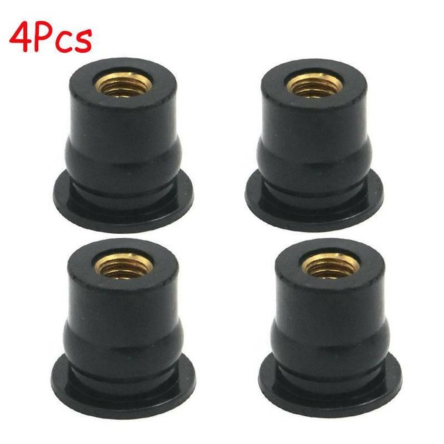Motorcycle M6 Rubber Well Nut Universal Windscreen & Fairing 6mm 1/2