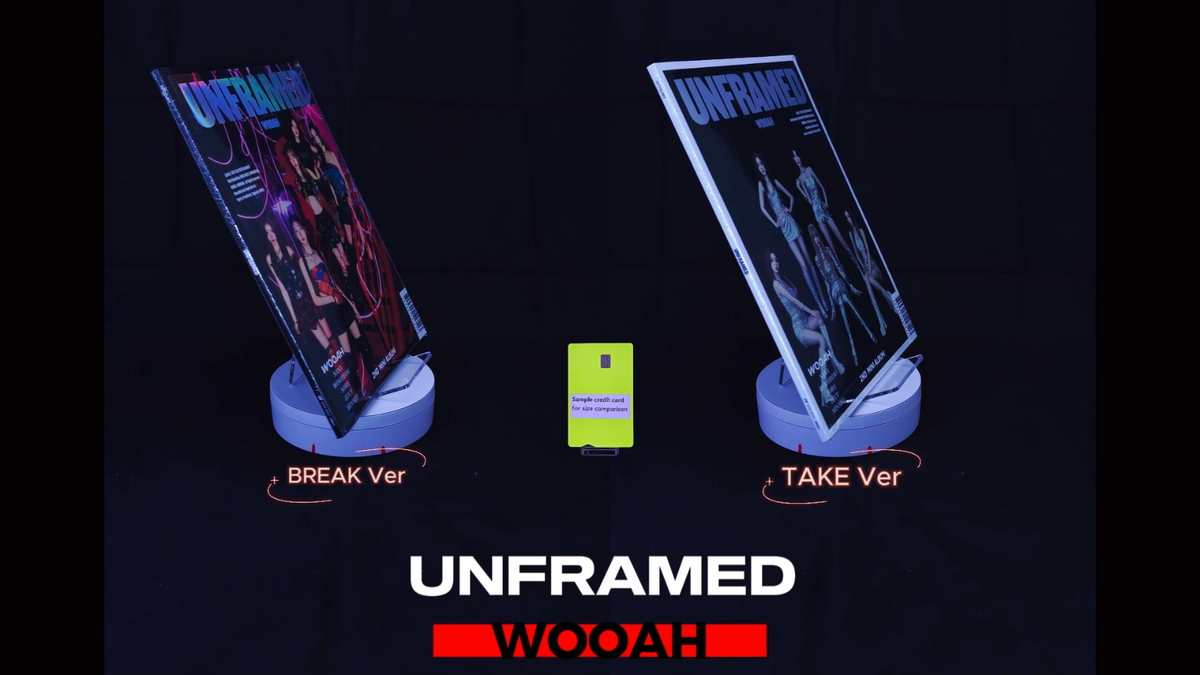 WOOAH [UNFRAMED] 2nd Mini Album CD+Photo Book+3 Card+Sticker+