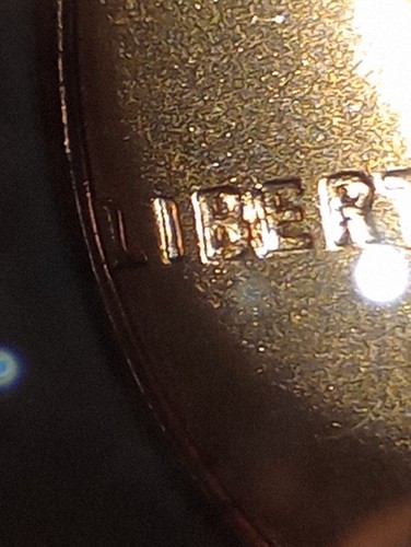1957 D RED BIE Cent Error Uncirculated Lincoln Wheat Cent. From Unopened Roll. - Picture 8 of 11