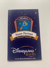 ticket billet passe partout disneyland paris déjà utilisé 
