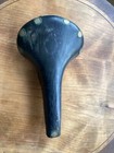 Vintage Black Brooks Professional Leather Bike Saddle, Seat, Copper