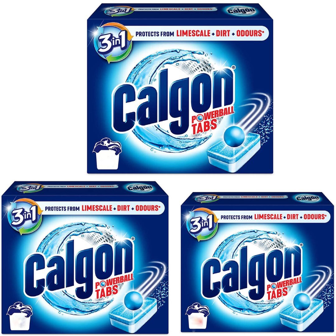 Calgon 3in1 Washing Machine Cleaner and Water Softener, (1 TO 60