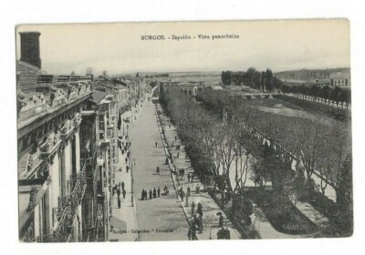 Burgos. Espolon. Panoramablick.