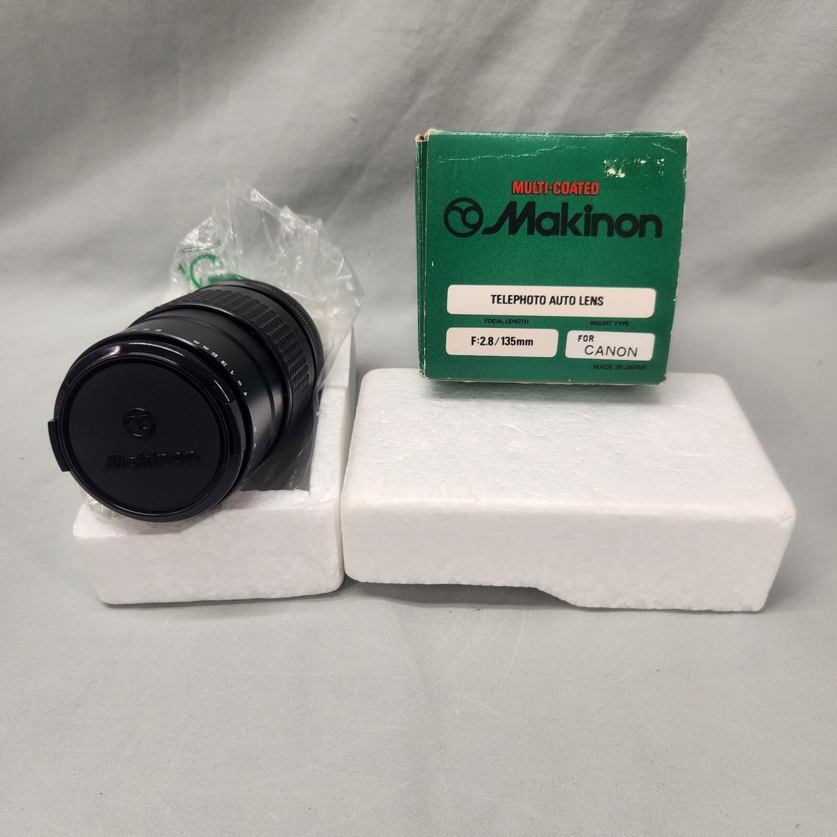 MAKINON Mc 135mm Telephoto Auto Camera Lens With Canon Adapter With  Origin