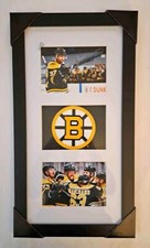 NHL Boston Bruins Glass Front and framed 12in x 22in