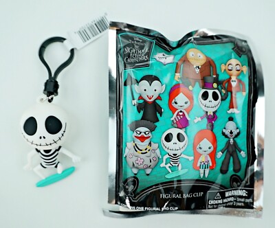 Nightmare Before Christmas Summer Jack Surfer Bag Clip Keychain 3D Figural Foam