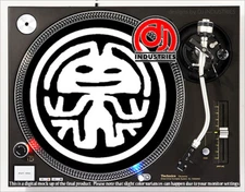 Rabbit in the Moon - 7"-12" DJ slipmat for LP turntable record player 