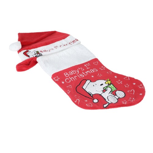 Nuevo conjunto de medias y sombrero de Navidad para bebé Peanuts Snoopy - Imagen 5 de 5