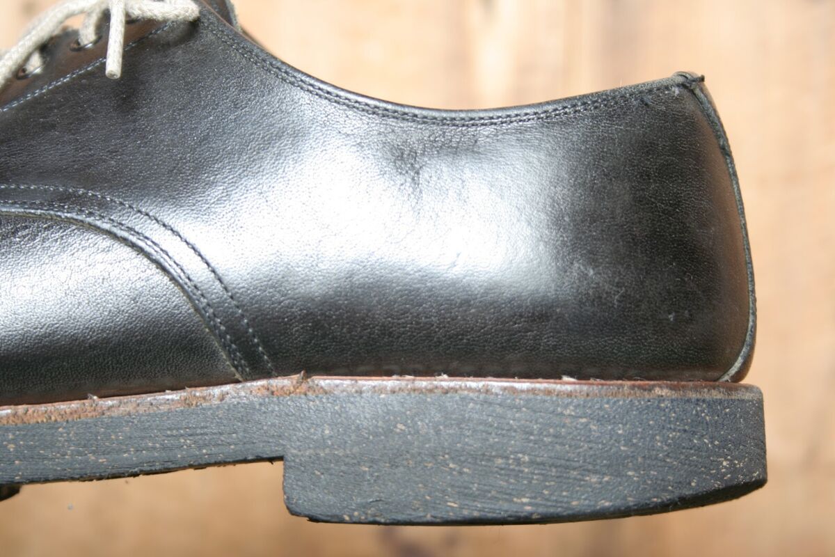 HIROKAWA Scotch Grain Black Leather Bench Made Oxfords JPN HIROKAWA Scotch Grain Black Leather Bench Made Oxfords JPN