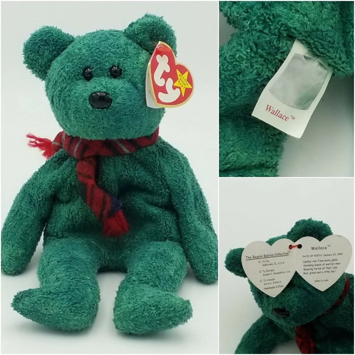 1999 wallace online beanie baby