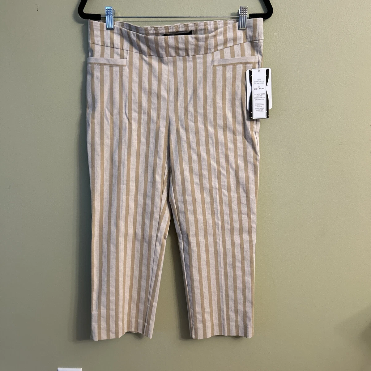 Zac and Rachel The Ultimate Fit Capri pants Gold Neutral Size 10