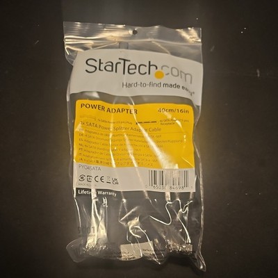 StarTech (PYO4SATA) Kabel 1 SATA auf 4 SATA Stromkabel Neu
