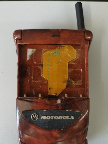Motorola Star Tac startac drewniany rekwizyt kolekcjonerski mobilny pracujący ultra rzadki - Zdjęcie 6 z 15