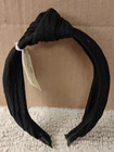 A New Day Textured Top-Knot Headband - Black - NEW — photo 1