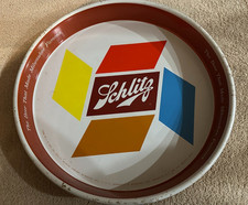 Vintage Schlitz Beer  Round Metal Serving Tra...