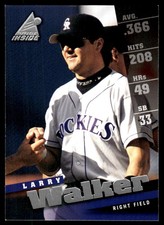 Larry Walker 1998 Pinnacle Inside #33 Rockies MLB READ FREE SHIP AutographDen