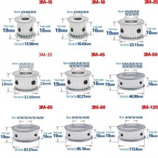 3M 12T-120T Pitch 3mm Tooth Width 16mm Timing...