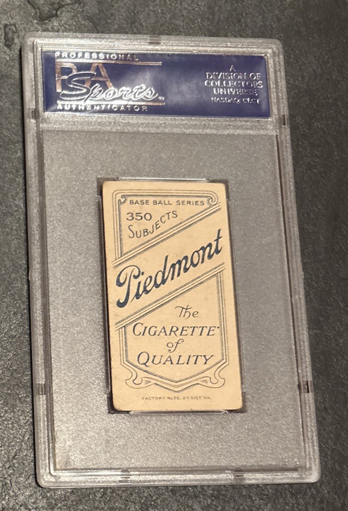 1909-11 T206 Set-Break Carlos Smith Piedmont PSA 4 view 2