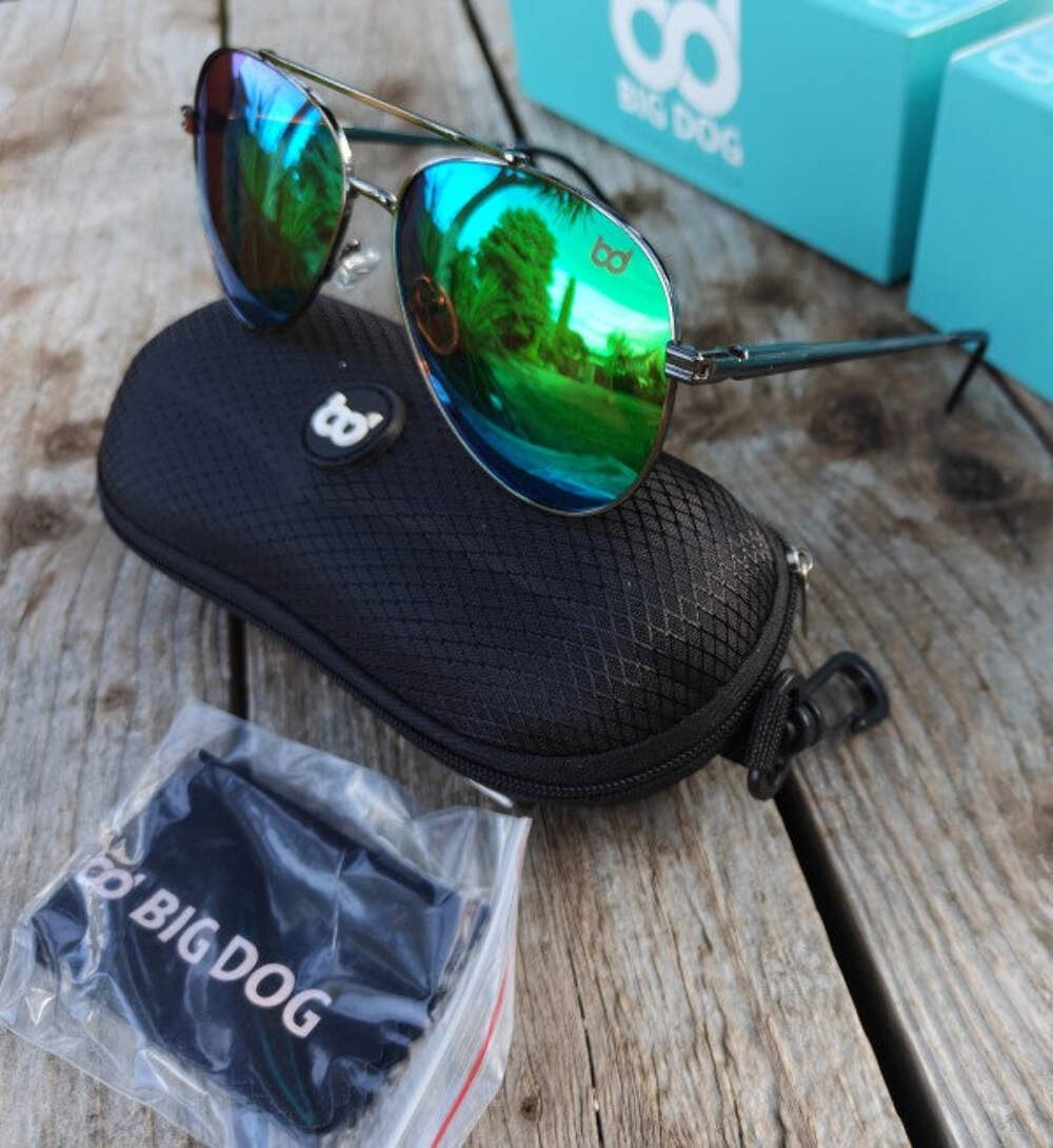 Big Dog Eagle Polarised Fishing Sunglasses With Hard Case