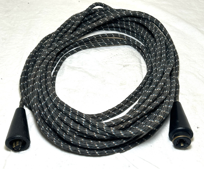 Vintage 60FT Foot Jumper Leads Cable 5 Point No. 16 ZA 10561 Radio Comm Accs