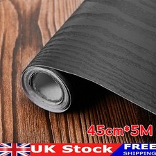 5m Wood Effect Vinyl Wallpaper Self Adhesive Cupboard Worktop Wrap Film Sticker