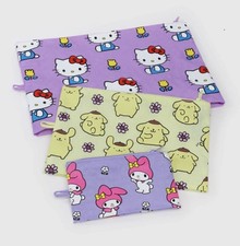 BAGGU Sanrio Limited Edition Go Pouch 3-teiliges Set Large Medium Small Neu
