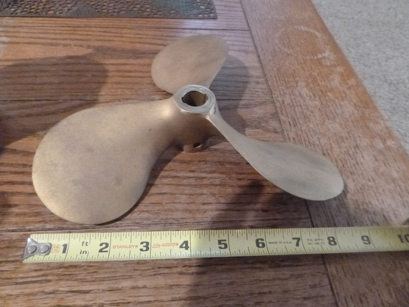 ANTIQUE BRASS BOAT PROPELLER