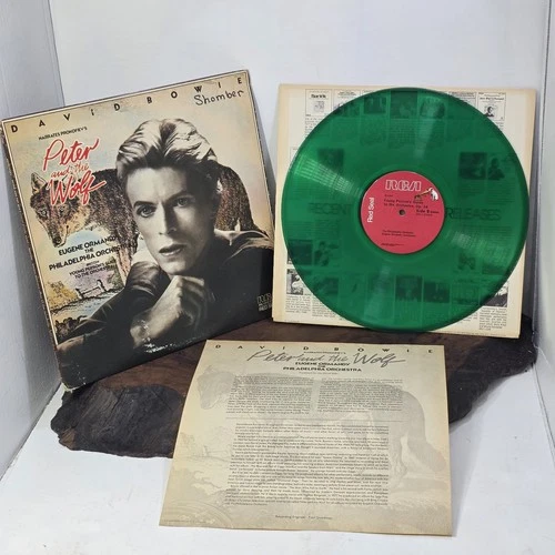 David Bowie Prokofiev Peter And The Wolf LP RCA Red Seal Clear Green Vinyl