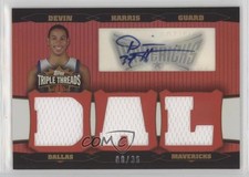 2006-07 Topps Triple Threads Relic Auto 8/36 Devin Harris #TTRA-38 Auto 0k4