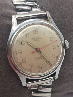 Vintage 29mm Wilka Geneve Swiss Made Mechanical 17 Jewels Incabloc
