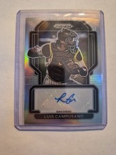 2022 Panini Prizm Signatures SD Padres Luis Campusano #S-LC Autograph