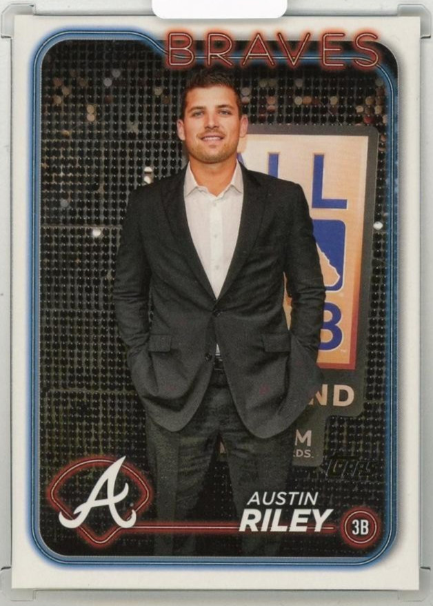 2024 TOPPS Series 2 Austin Riley Golden Mirror Image Variations #595 Atlanta Bra
