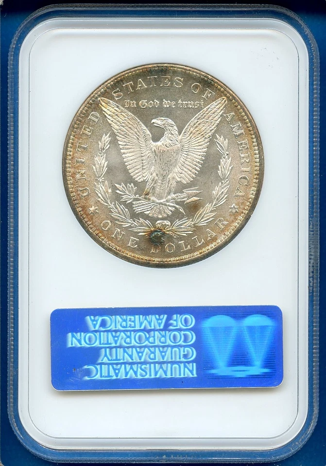 1880 S NGC MS64 Morgan Silver Dollar $1 US Mint Rare Old Fatty Holder Looks PL ! - Image 2 of 3