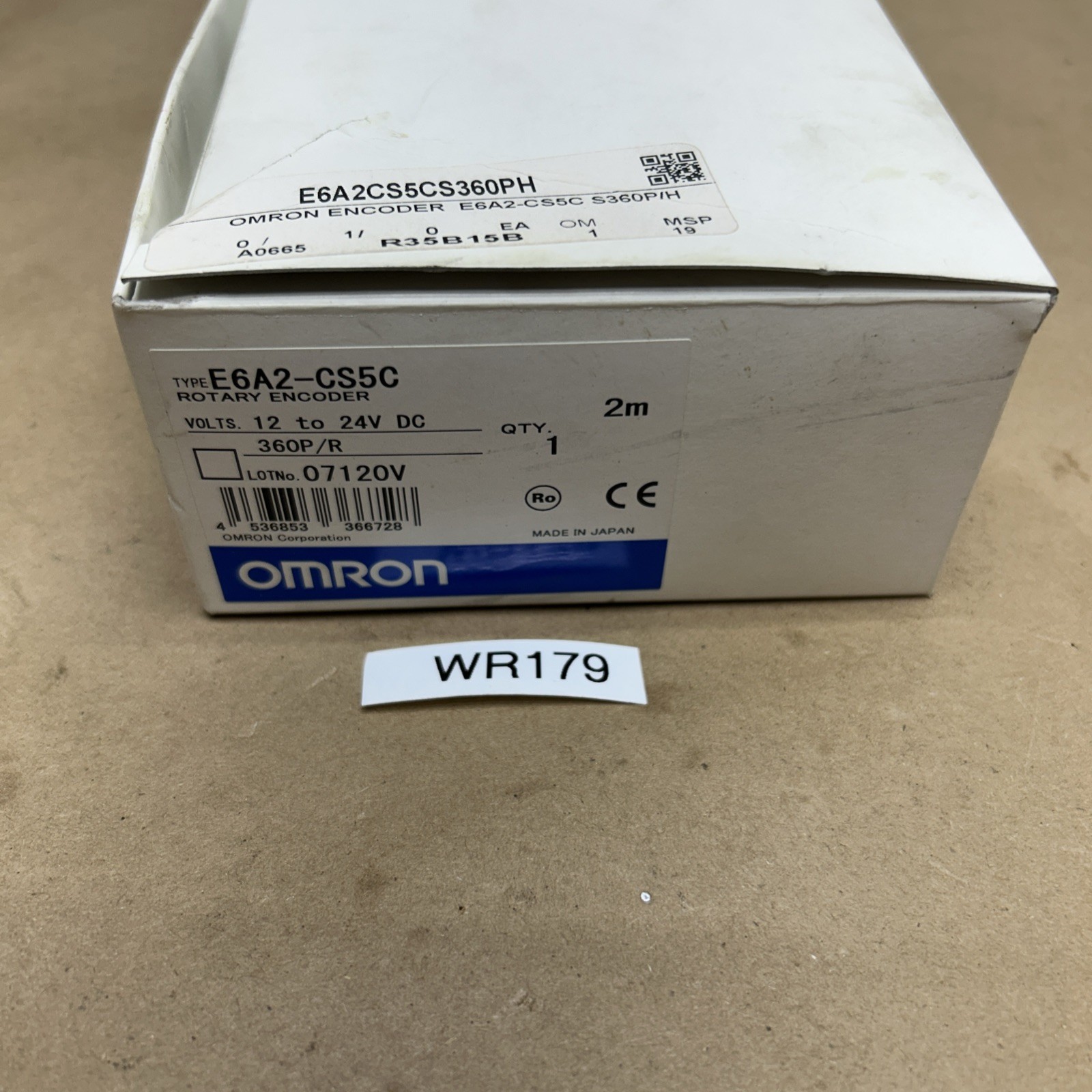 Omron E6A2-CS5C E6A2CS5C 360P/R Incremental Rotary Encoder New in Box+Warranty