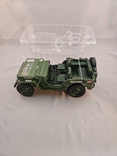 Jeep Willy’s DIECAST JSJ Militarista Segunda Guerra Mundial Detallado, Medidas 7" X 3-1/4" Ex. Con. - Imagen 14 de 14