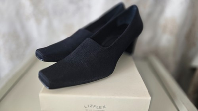 #ad #ad NEW LizFlex Liz Claiborne Entice Stretch Pump Black 8.5M Square Toe Mid Heel $17.98