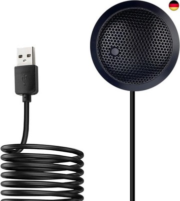USB Konferenzmikrofon, USB Mikrofon für Computer, 360° Omnidirektionales K
