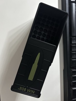 3D Printed .308 / 7.62 Ammo Storage Box   50 Round Stackable Case