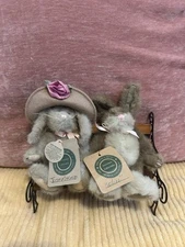 Boyds Bears (2) Josephine & Alice NWT rabbits, 6"