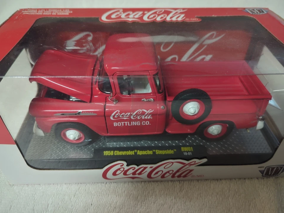 Camión Coca-Cola Company 1958 Chevrolet Apache Stepside Rw01 (18-01) M2 Foto 2 de 4
