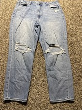 AE AMERICAN EAGLE MOM JEAN STRETCH WOMENS JEANS SIZE 18
