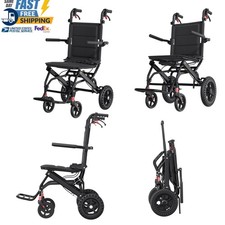 Lightweight Portable Transport Wheelchair Foldable Travel Wheelchair For Adults