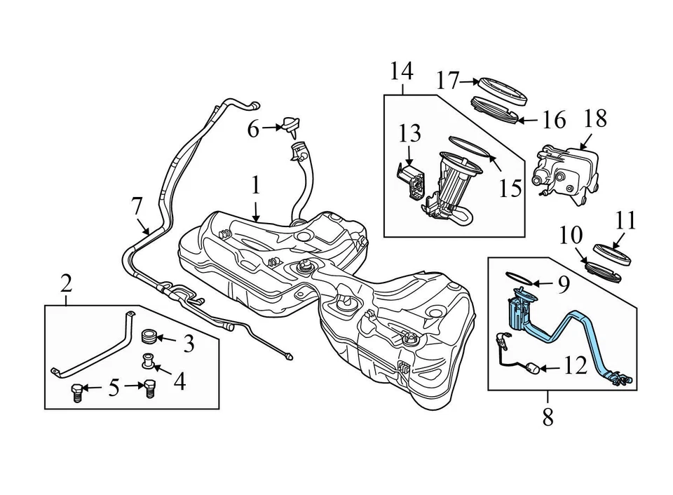 BMW 645CI 2004-2005 - Bomba de combustible derecha en el tanque 7373458 Foto 4 de 4