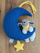 🧸 Sterntaler Spieluhr Schaf „Stanley“ mit Mond in Blau und Gelb - sehr gut 🌙