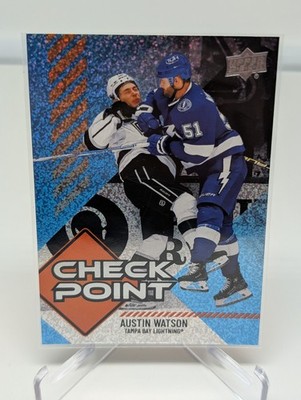 2024-25 Upper Deck Series 1 #CP-25 Austin Watson Speckled Check Point Lightning