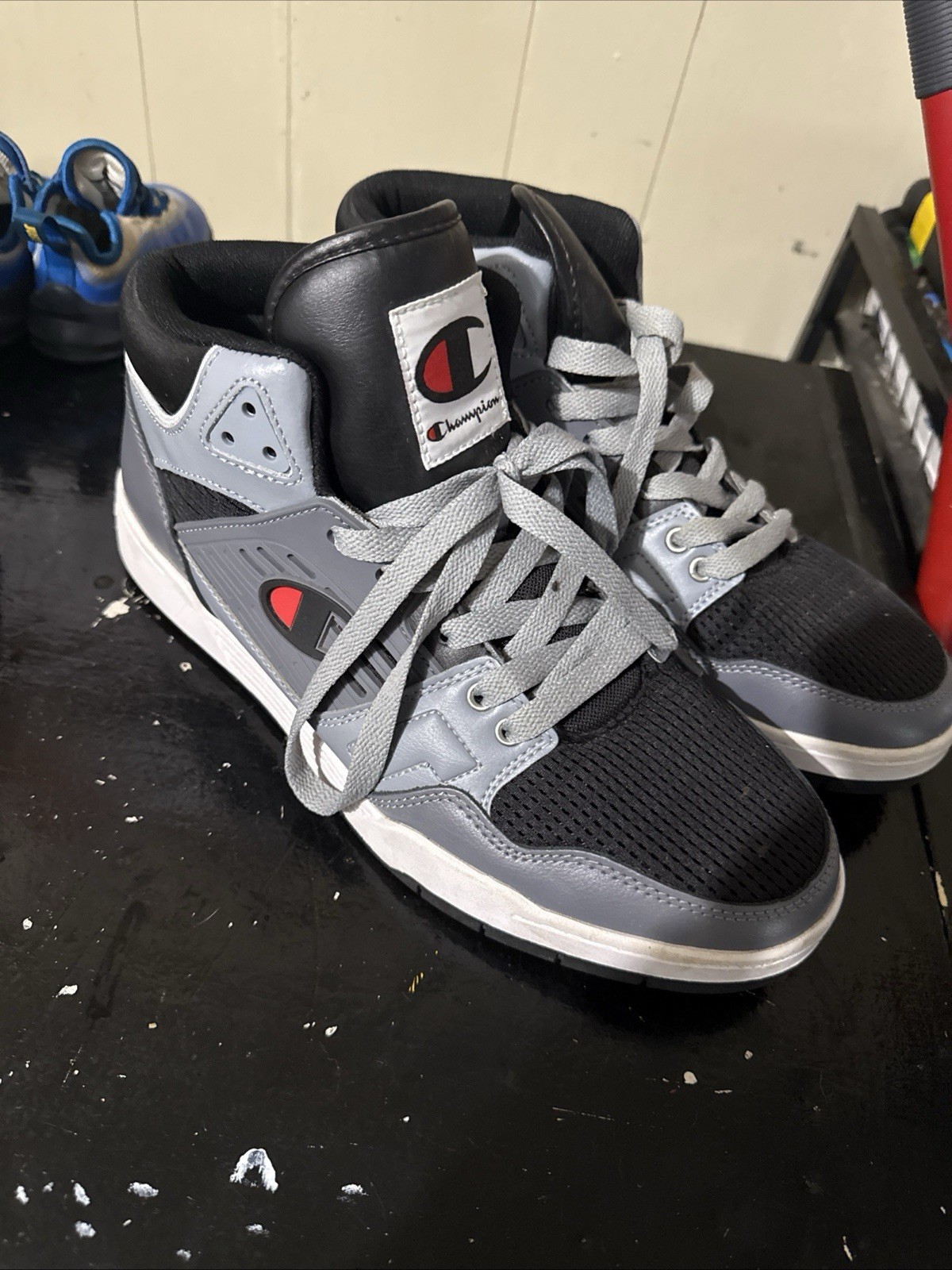 SAOLA Scarpe Uomo Champion Grigio E Nero