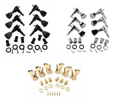 3x3 Guitar Tuning Pegs Tulip Sealed Machine Head Black or Gold