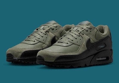 Nike Air Max 90 Silver Sage Mineral Slate Black Shoes IV2868-328 Mens Size NEW
