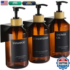 JANXIN Shampoo And Conditioner Dispenser Set 3 Wall Mount US-JX133-Wall Mounted